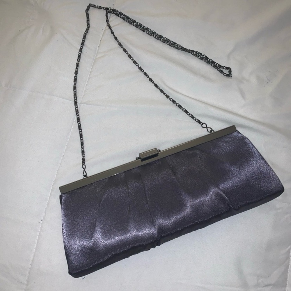 Jessica McClintock® Pleated Satin Convertible Clutch